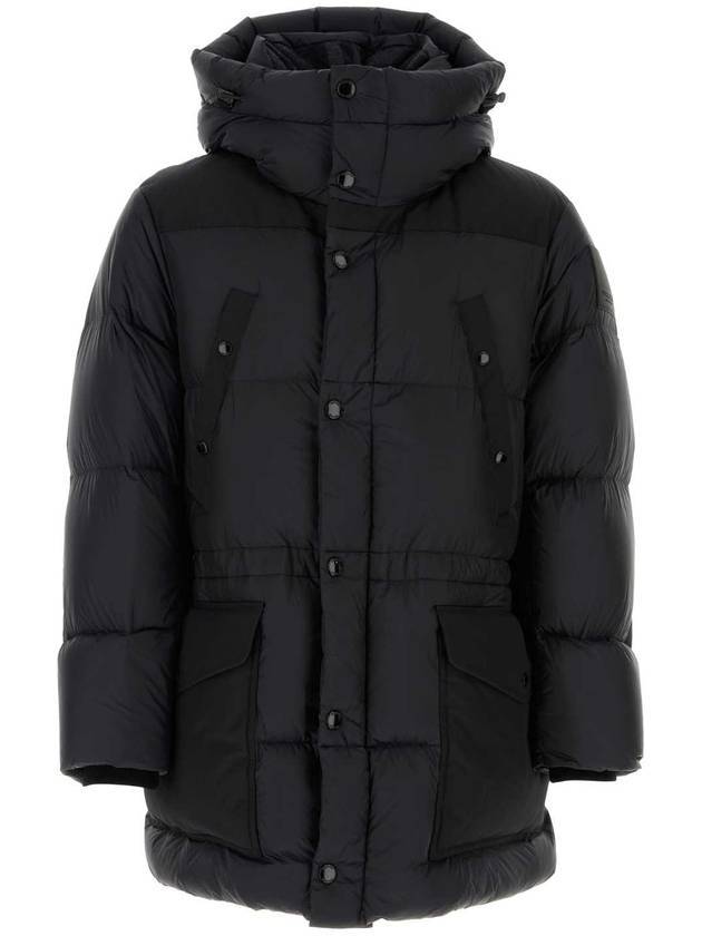Luxury Burberry Logo Applique Nylon Padding Black