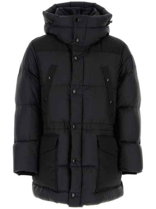 Luxury Burberry Logo Applique Nylon Padding Black