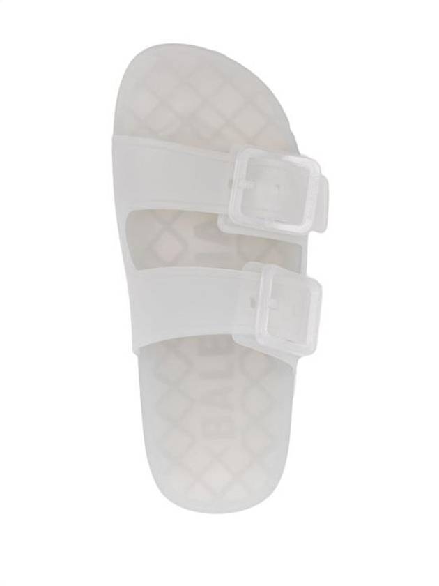 Luxury Balenciaga Trending 2026 Mallorca Clear Rubber Slippers White