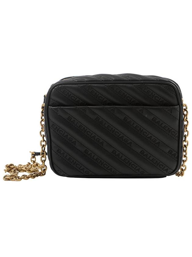 Luxury Balenciaga Trending 2026 Blanket Reporter Chain Cross Bag Black