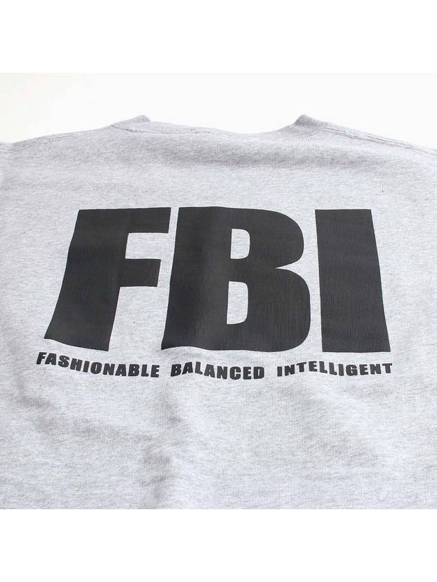 Luxury Balenciaga Trending 2026 FBI Logo Sweatshirt Grey
