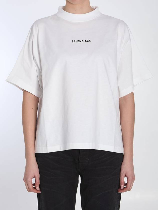 Luxury Balenciaga Trending 2026 Cropped logo t-shirt