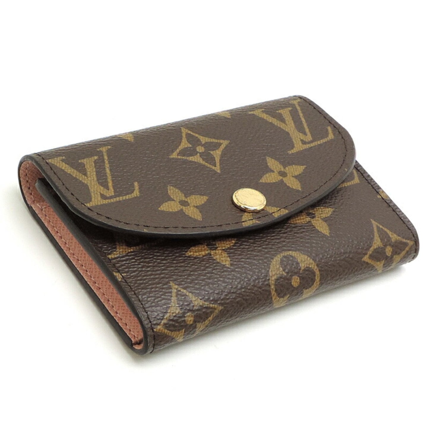 Louis Vuitton Ebene Rose Ballerine Monogram Coin Purse/Coin Case