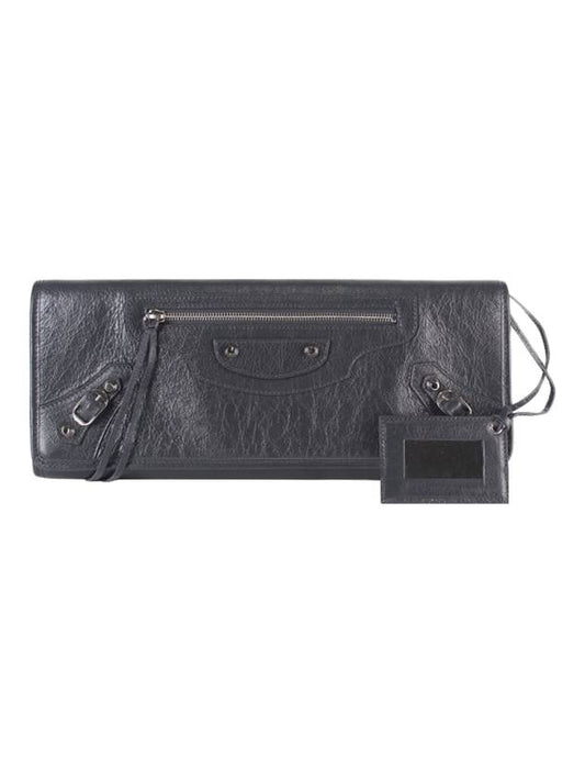 Luxury Balenciaga Trending 2026 Classic Leather Clutch Bag Grease Fosil