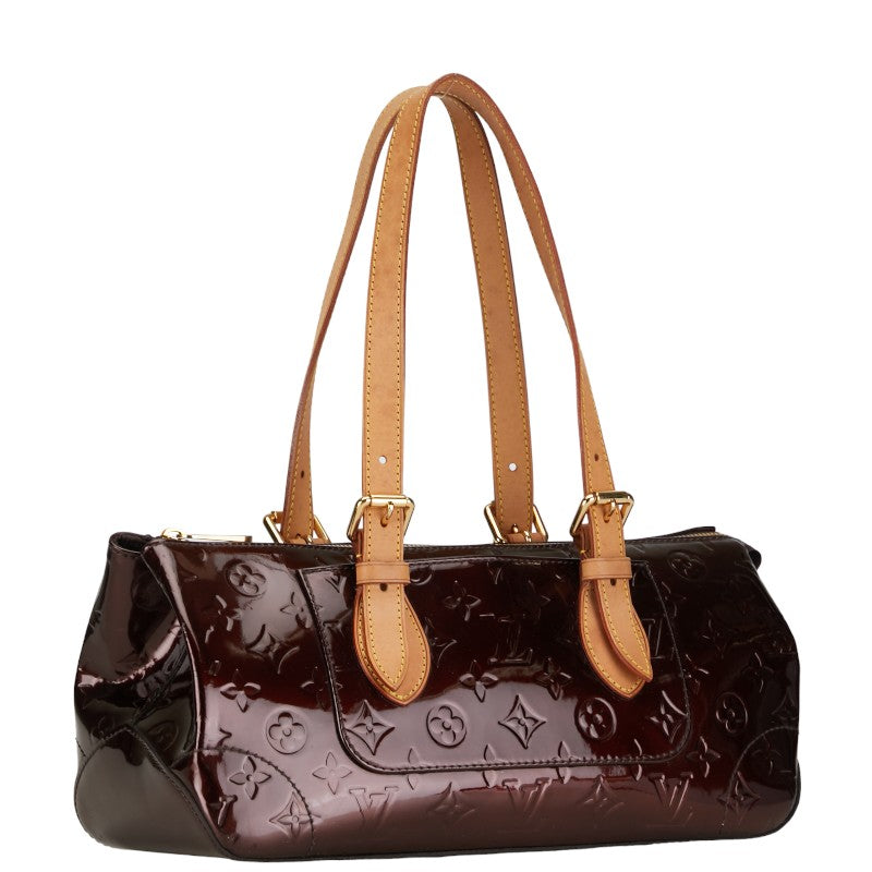 Louis Vuitton Monogram Vernis Rosewood Avenue Handbag M93510 Amarant Pearl Patent Leather Louis Vuitton