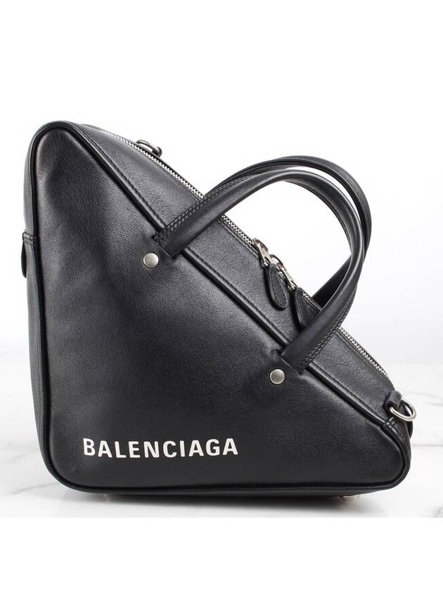 Luxury Balenciaga Trending 2026 Logo triangle small duffel bag