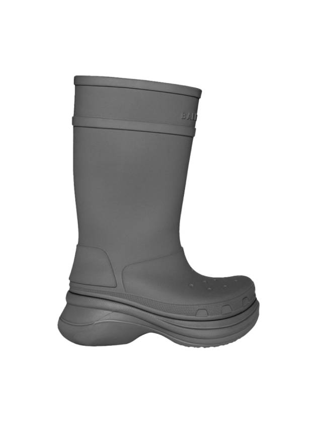 Luxury Balenciaga Trending 2026 42 BB x Crocs Men s Clog Logo Rubber Boots Gray