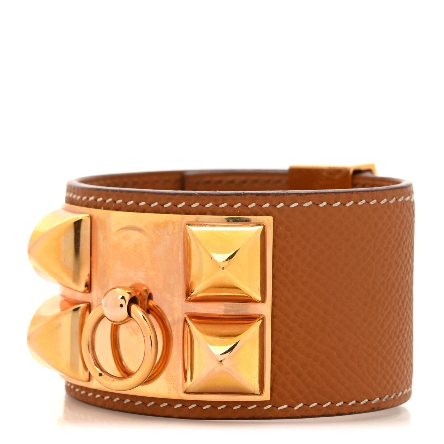 Hermes Epsom Collier de Chien CDC Bracelet T3 Gold