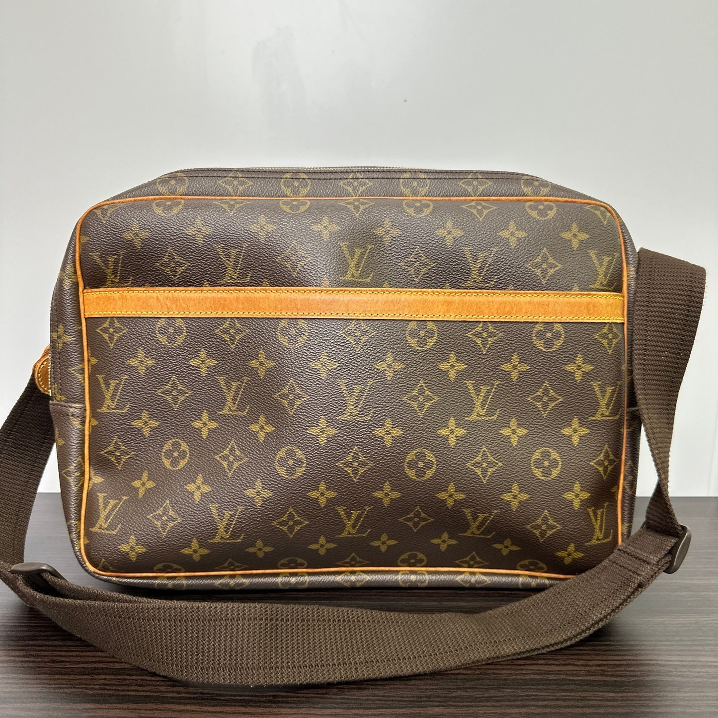 Auth Louis Vuitton Monogram Reporter Shoulder Bag LB119837