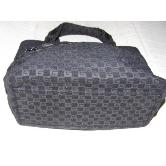Gucci Top Handle Bag Vintage Pursesdesigner Purses Black Suede Satchel