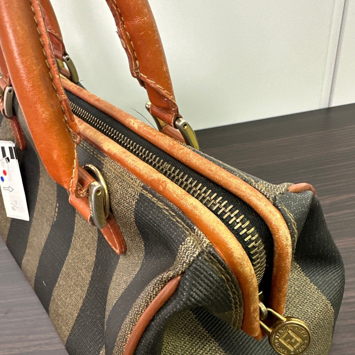Fendi | Bags |  Fendi Pequin Boston Bag Coated Canvas Medium LB118111
