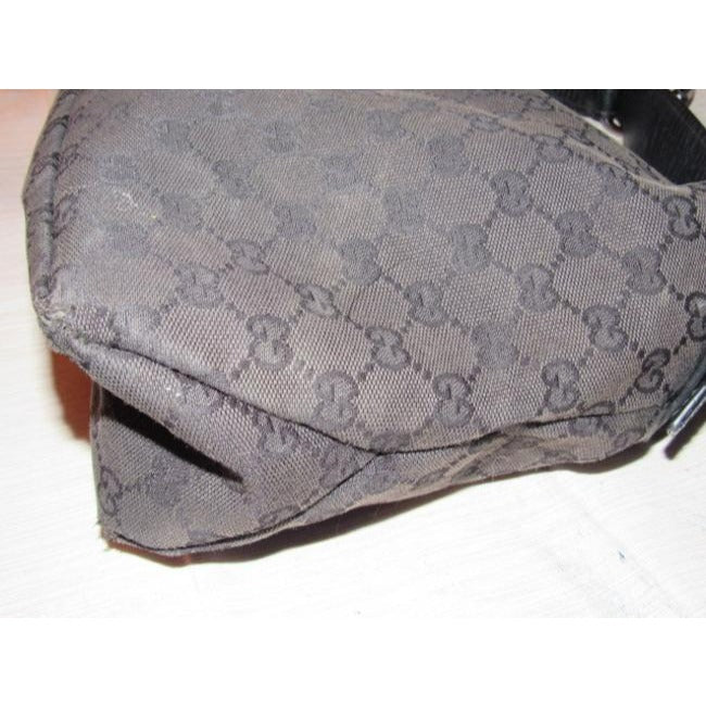 Gucci Leather Canvas Shoulder Bag