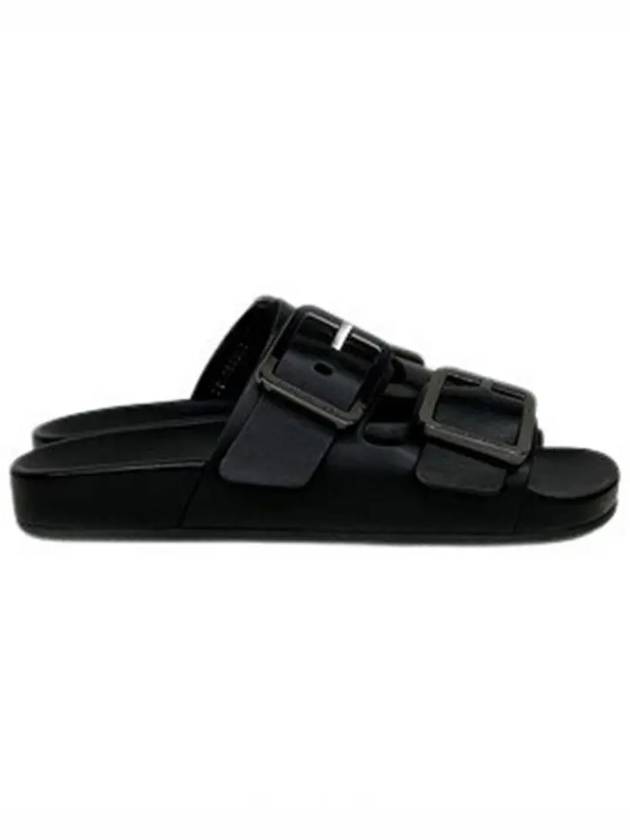Luxury Balenciaga Trending 2026 Mallorca Strap Slippers Black