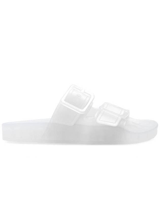 Luxury Balenciaga Trending 2026 Mallorca Clear Rubber Slippers White