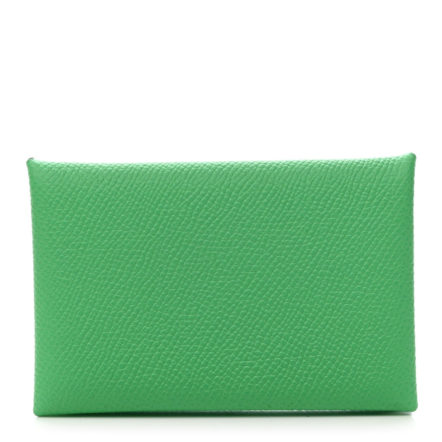 Hermes Epsom Verso Calvi Card Case Vert Comics Vert Fizz