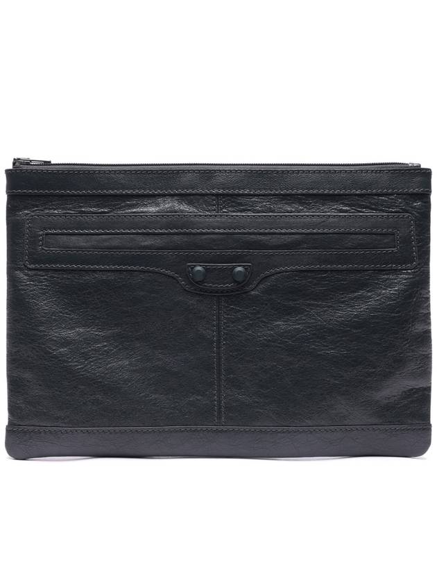 Luxury Balenciaga Trending 2026 Classic Clip Clutch Bag Grey