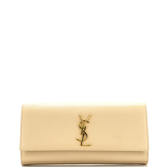 Luxury Saint Laurent Trending 2025 Classic Monogram Clutch Leather Long