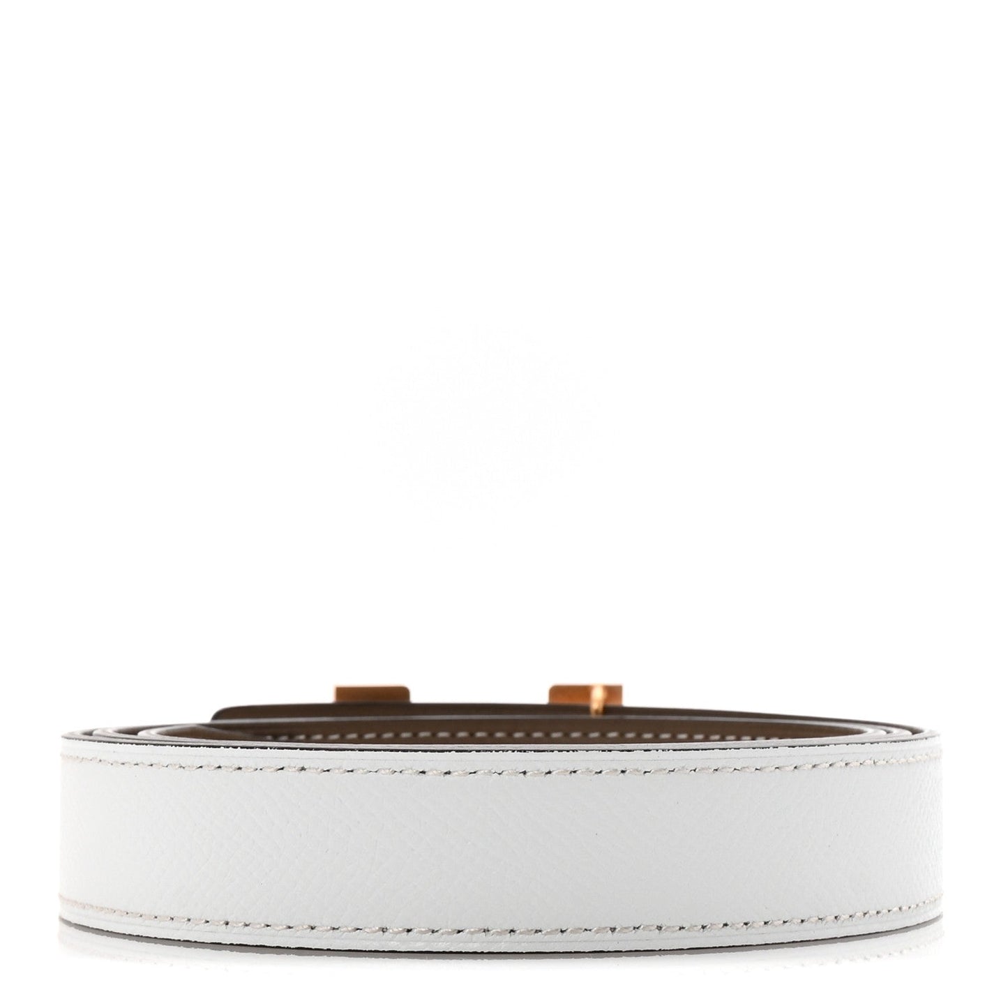 Hermes Epsom Swift 24mm Mini Constance H Belt 90 36 White Etoupe