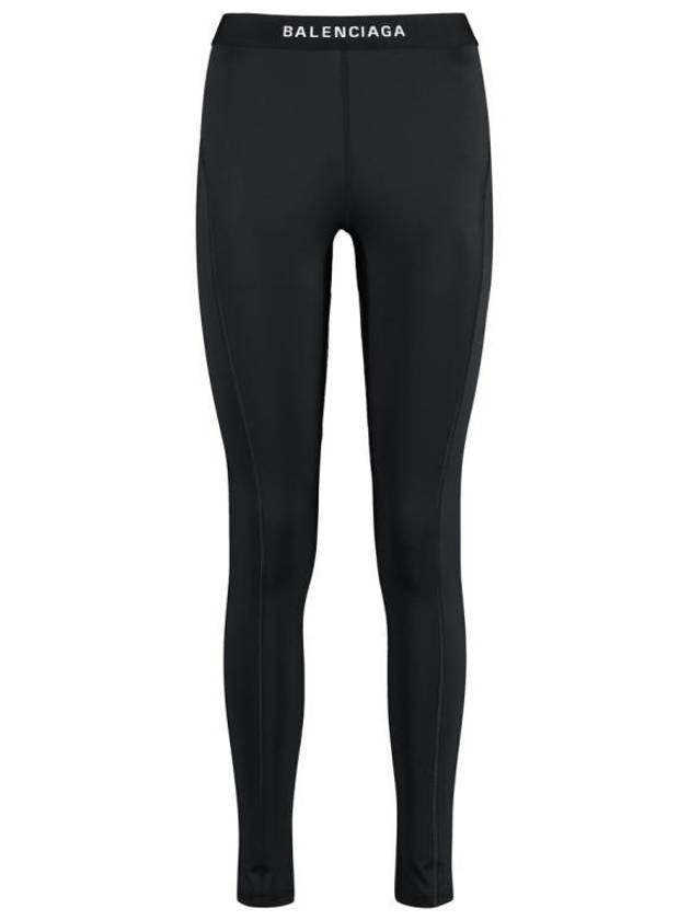 Luxury Balenciaga Trending 2026 Athletic Leggings Pans Black
