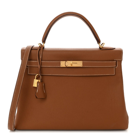 Hermes Togo Kelly Retourne 32 Gold