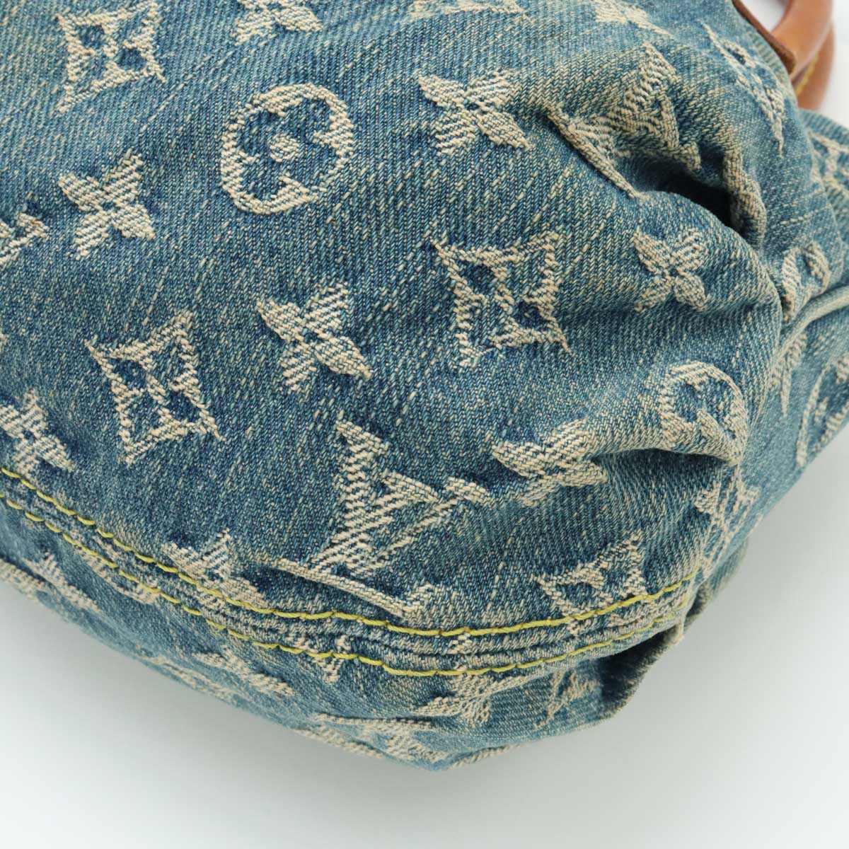 Louis Vuitton Monogram Denim Private Handbag Blue M95020