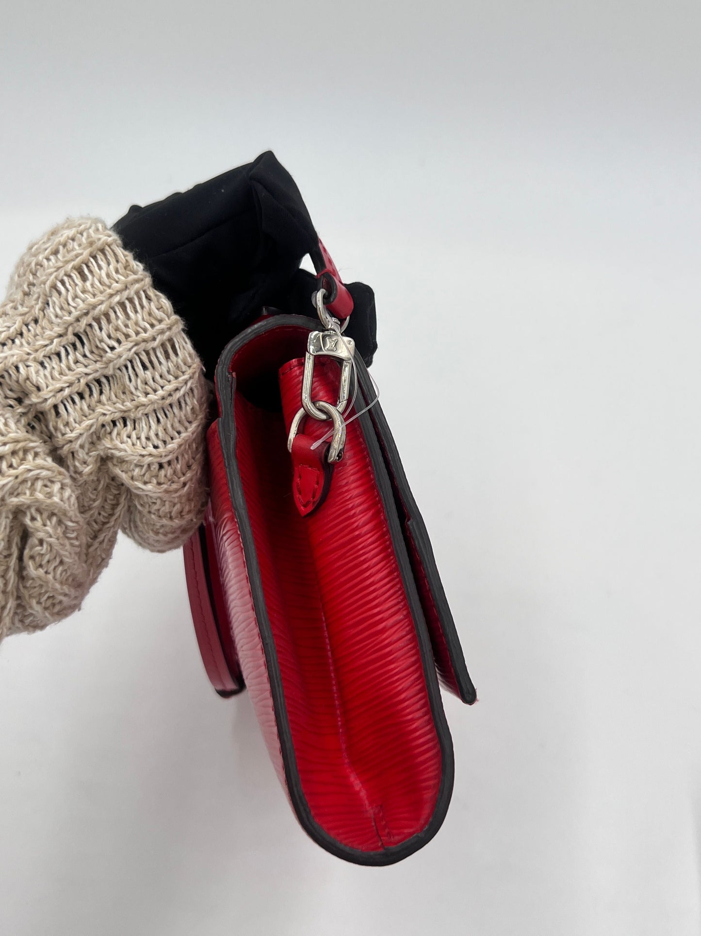 Louis Vuitton | Bags | Louis Vuitton Clery Handbag Epi Leather Red AG330O