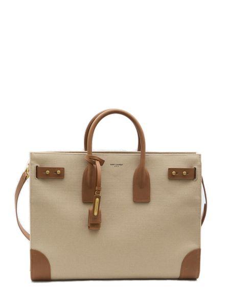Luxury Saint Laurent Trending 2025 Men's Sac De Jour Large Handbag in Beige | 781934FAC7T