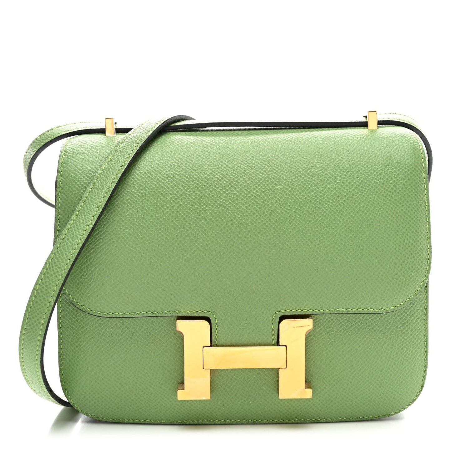Hermes Epsom Constance 18 Vert Criquet