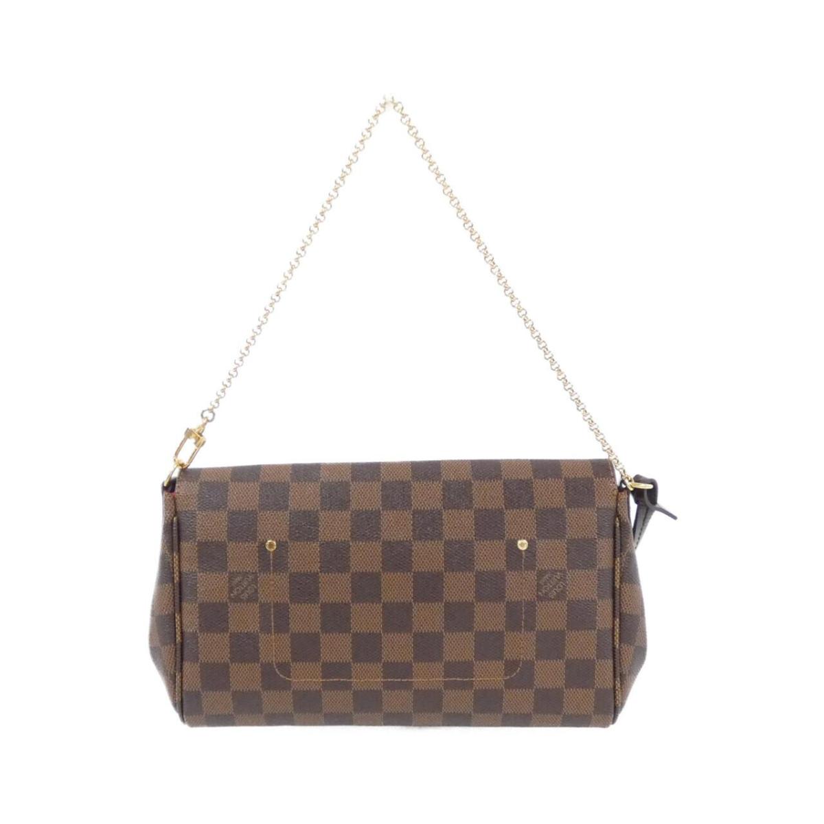 Louis Vuitton Damier Feverit MM N41129 Shoulder Bag