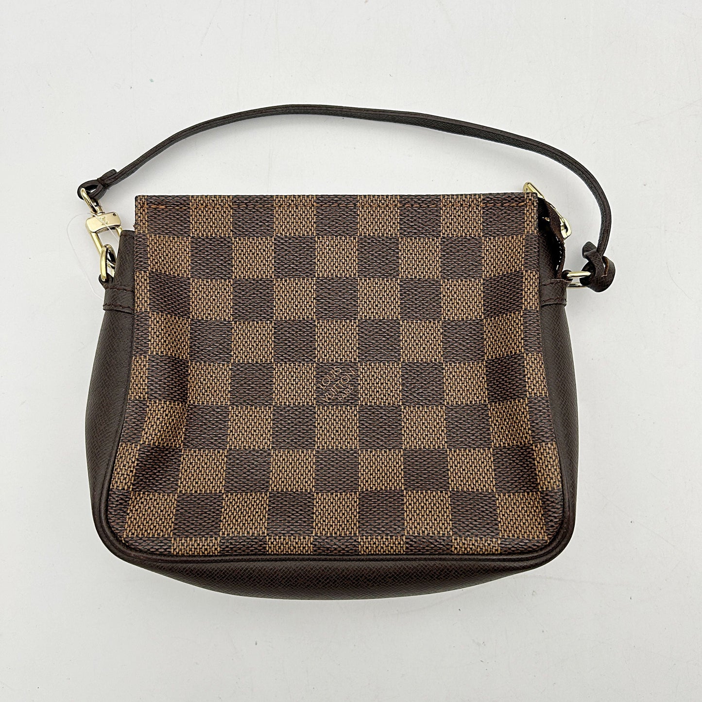 LOUIS VUITTON Damier Ebene Trousse Make Up Bag Pochette lv9936cc