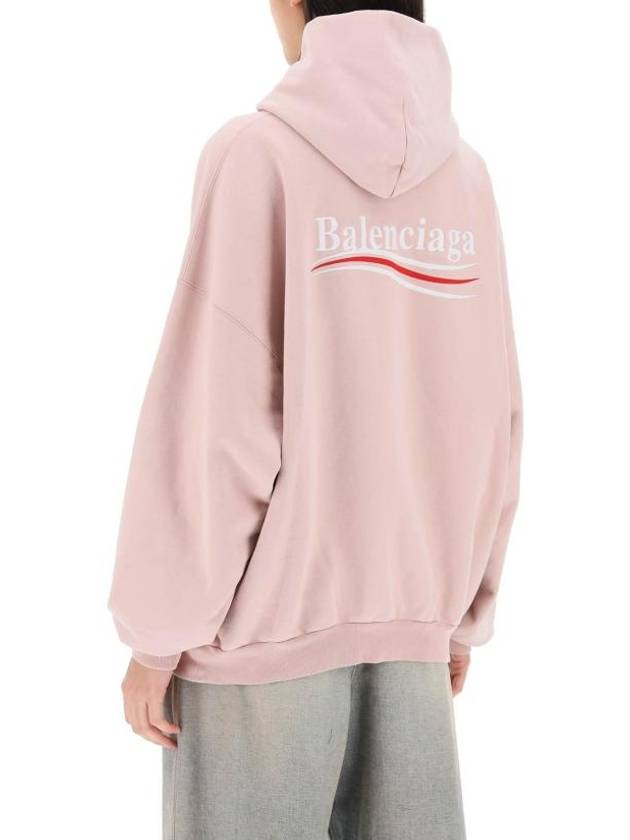 Luxury Balenciaga Trending 2026 Embroidered Logo Cotton Hoodie Light Pink