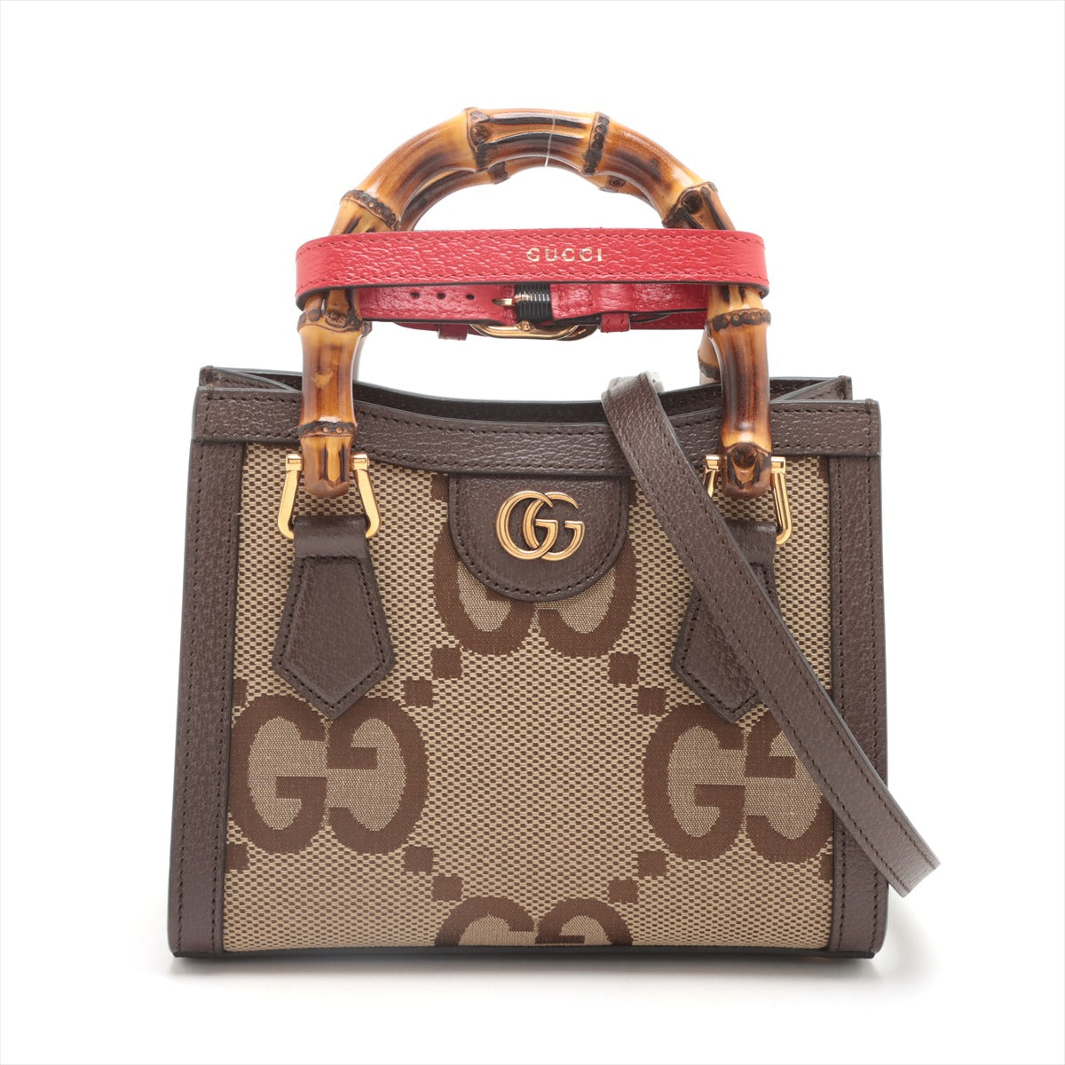 Gucci Brown Jumbo GG Diana Mini Tote Bag [Clearance Sale]