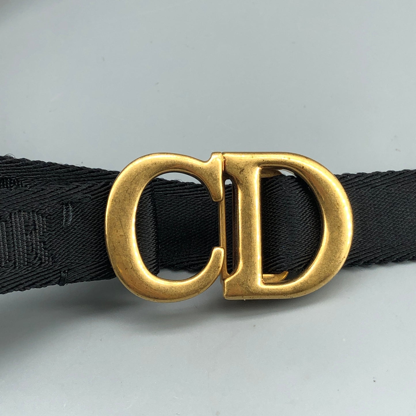 Christian Dior Smooth Black Leather Saddle Waist Belt Bag