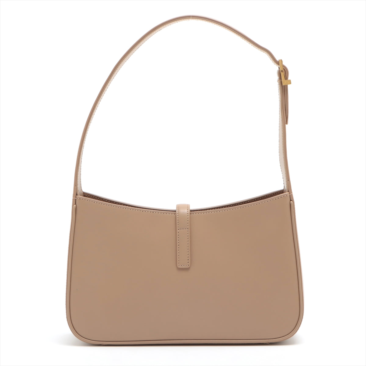 Saint Laurent Beige Leather LE 5 A 7 Shoulder Bag [PRTO] (Rented Out)
