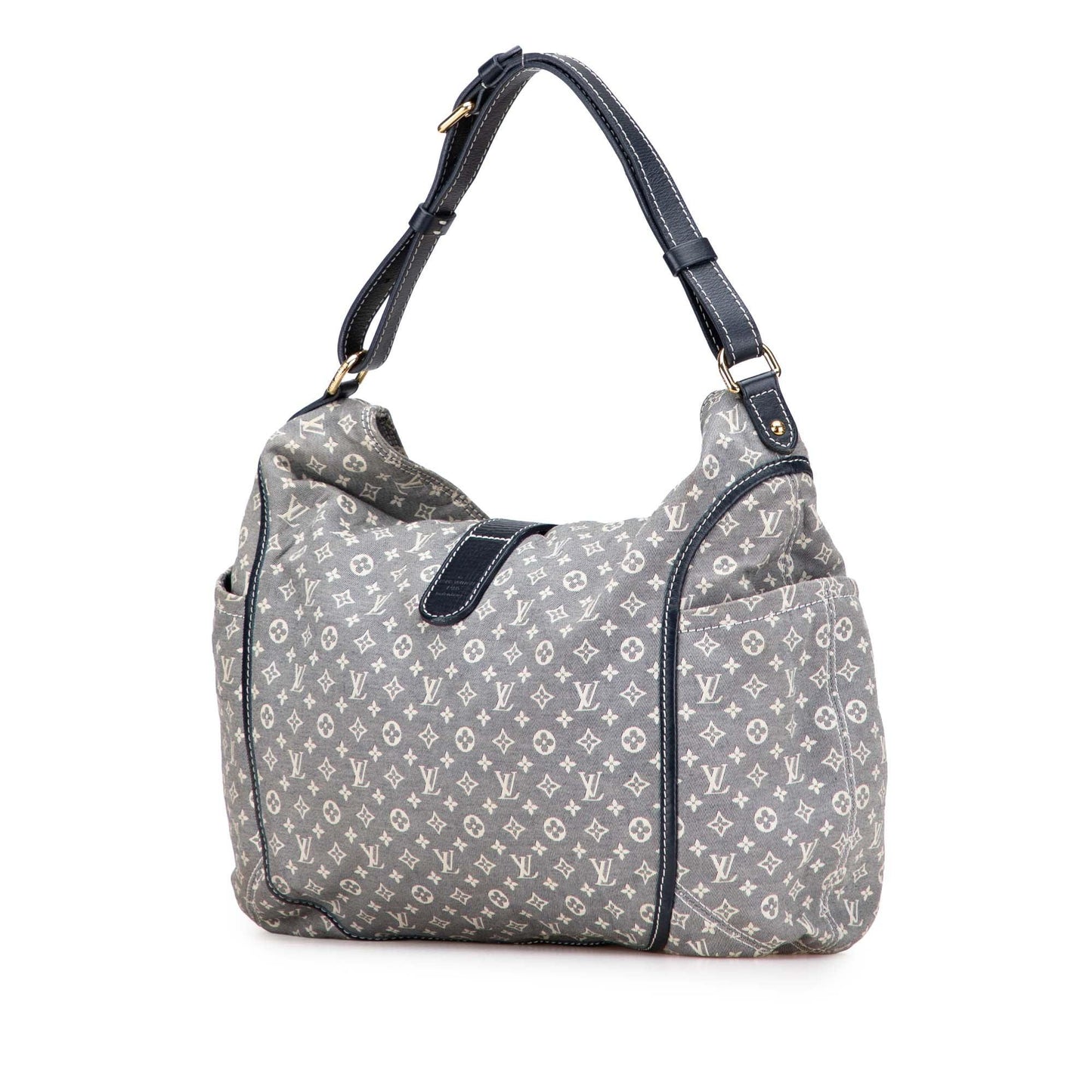 Gray Louis Vuitton Monogram Mini Lin Idylle Romance Hobo Bag