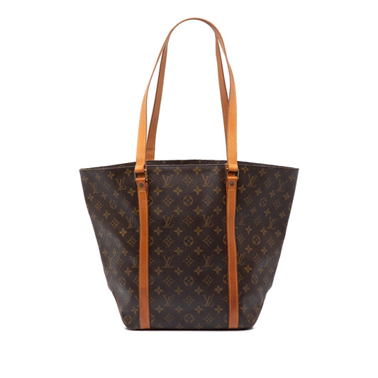 Brown Louis Vuitton Monogram Sac Shopping Tote Bag
