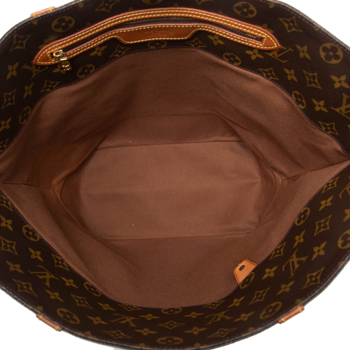 Brown Louis Vuitton Monogram Sac Shopping Tote Bag