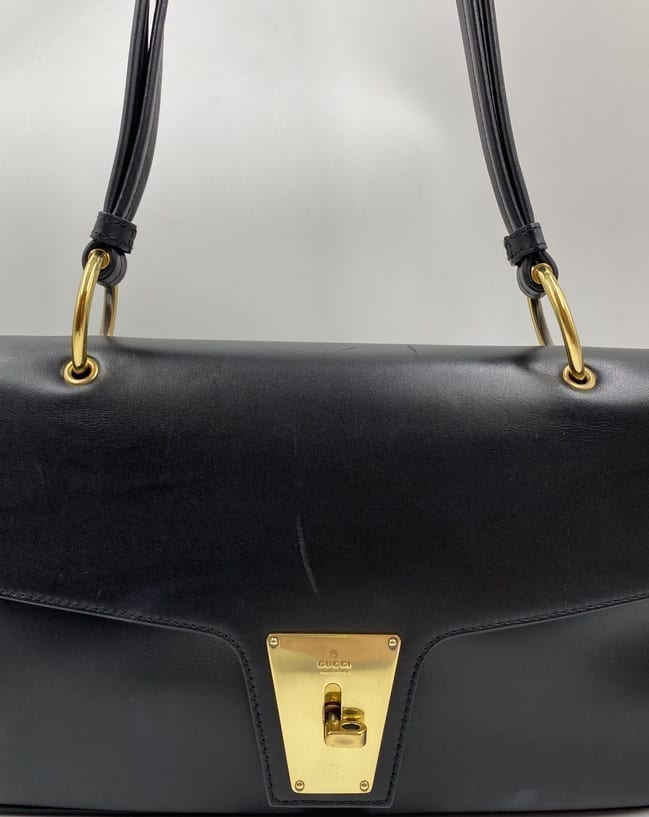 Gucci Leather Nylon Shoulder Bag Style 2