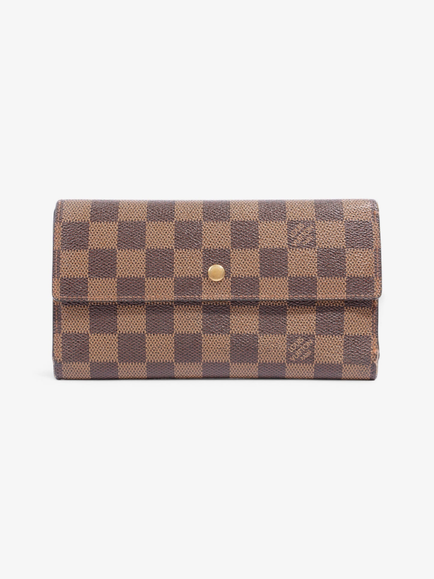 Louis Vuitton Portefeuille International Wallet Damier Ebene Coated Canvas