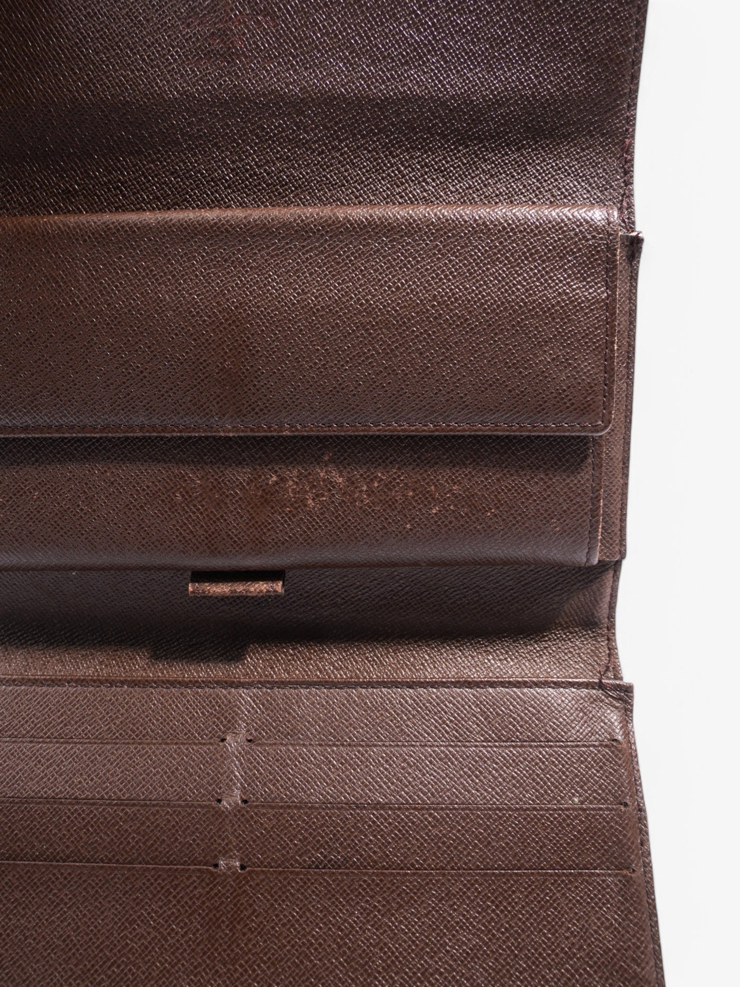 Louis Vuitton Portefeuille International Wallet Damier Ebene Coated Canvas