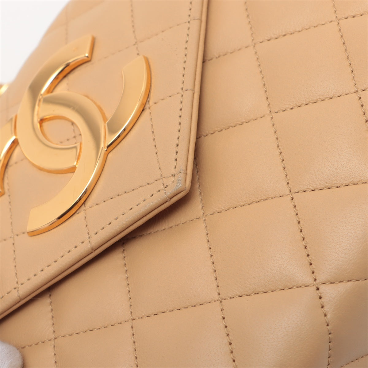 ITEM 17 - Chanel  Mini CC Beige Single Flap Bag
