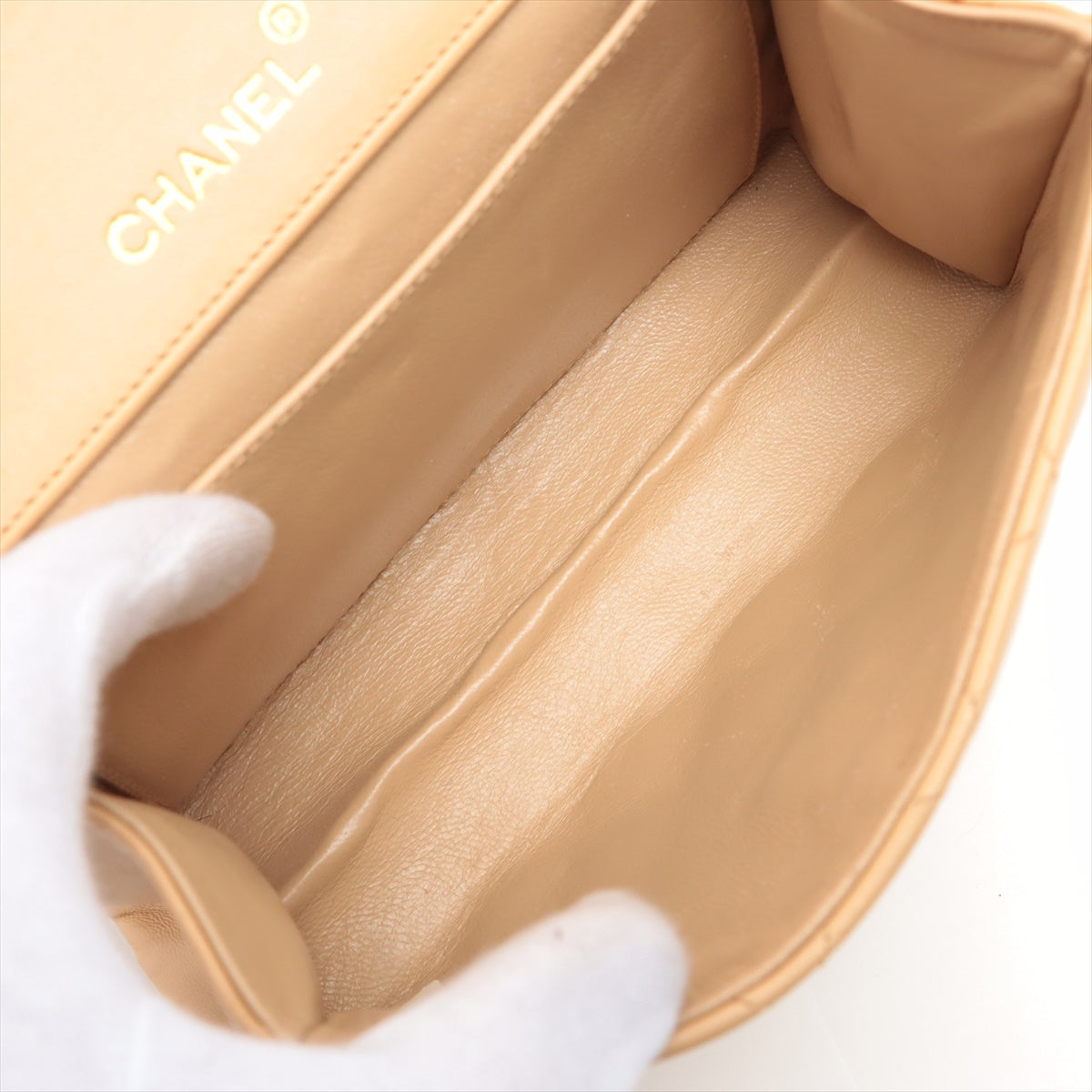 ITEM 17 - Chanel  Mini CC Beige Single Flap Bag
