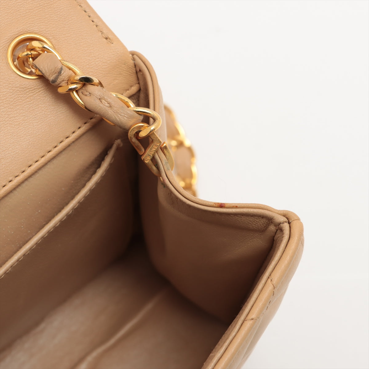 ITEM 17 - Chanel  Mini CC Beige Single Flap Bag