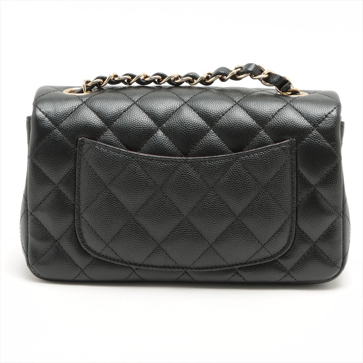 Chanel Mini Rectangular Black Caviar Crossbody Bag