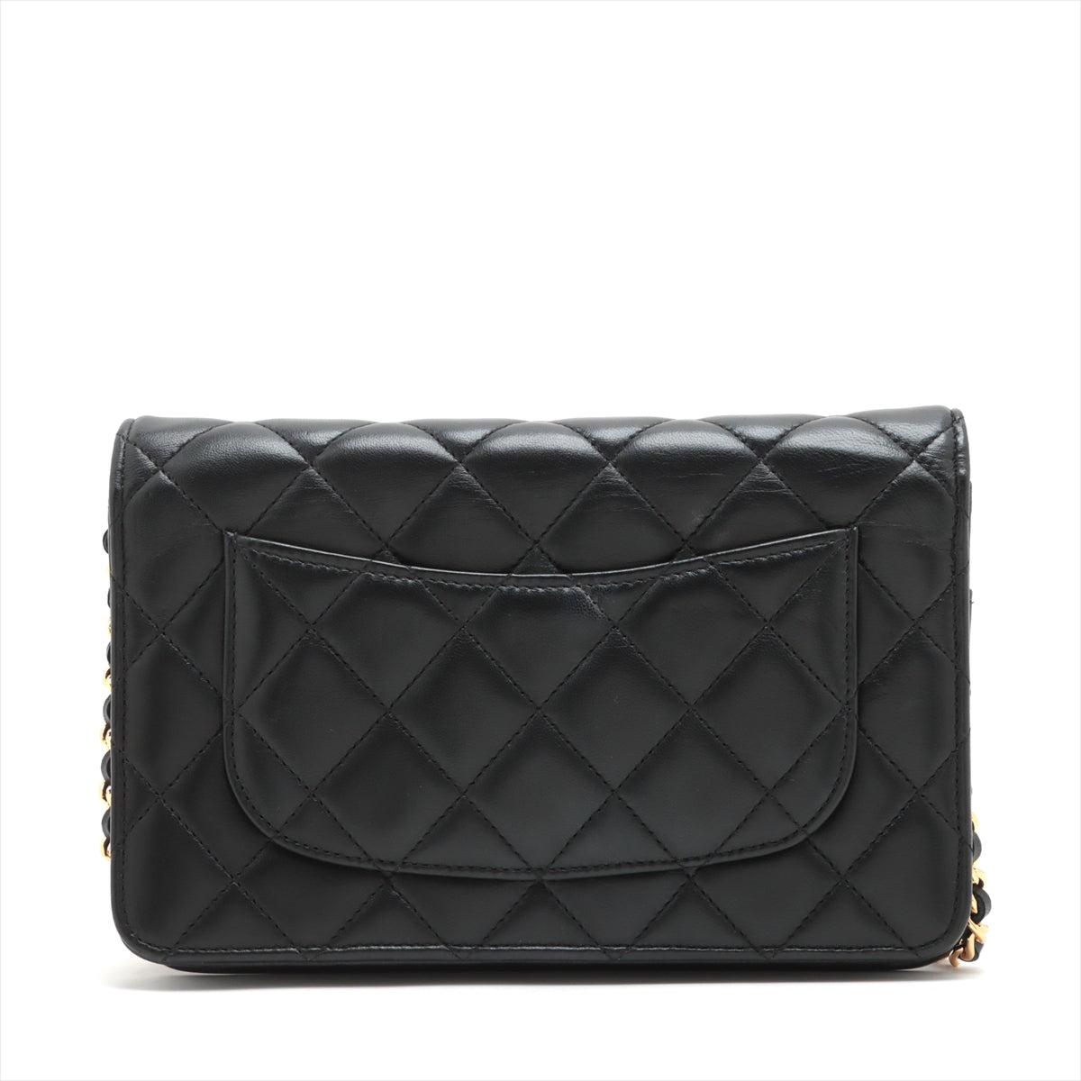 Chanel Lambskin Black Wallet On Chain WOC - 21 series