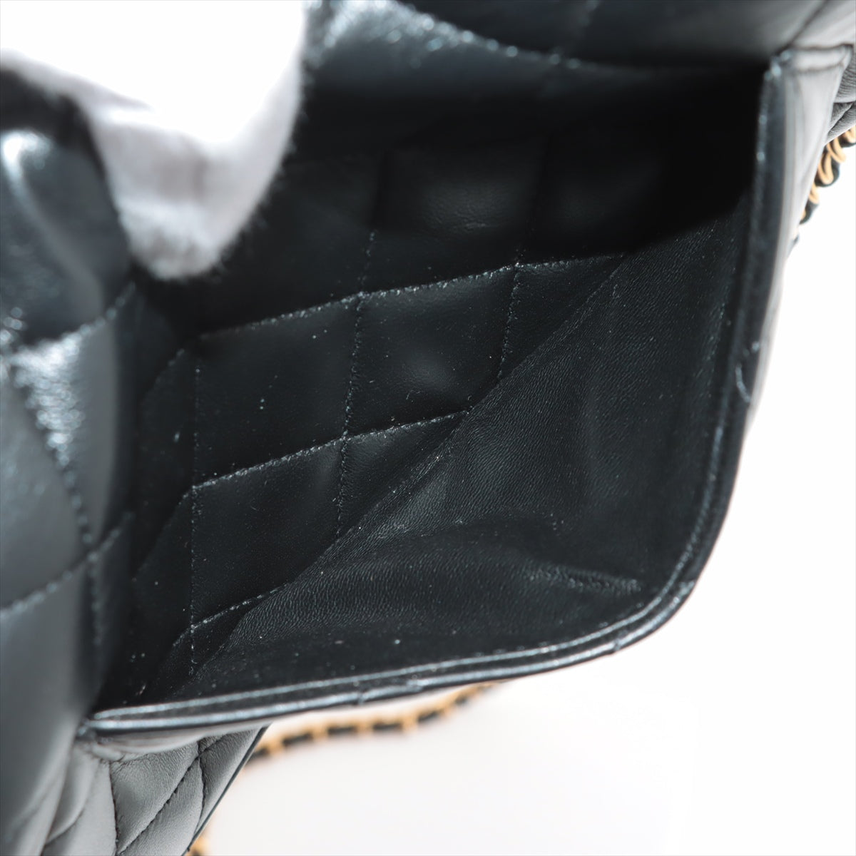 Chanel Lambskin Black Wallet On Chain WOC - 21 series