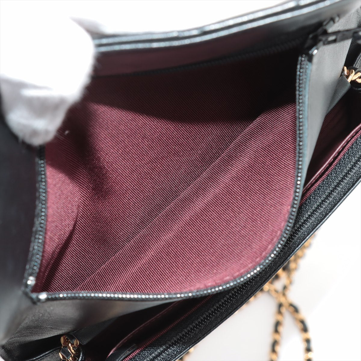 Chanel Lambskin Black Wallet On Chain WOC - 21 series