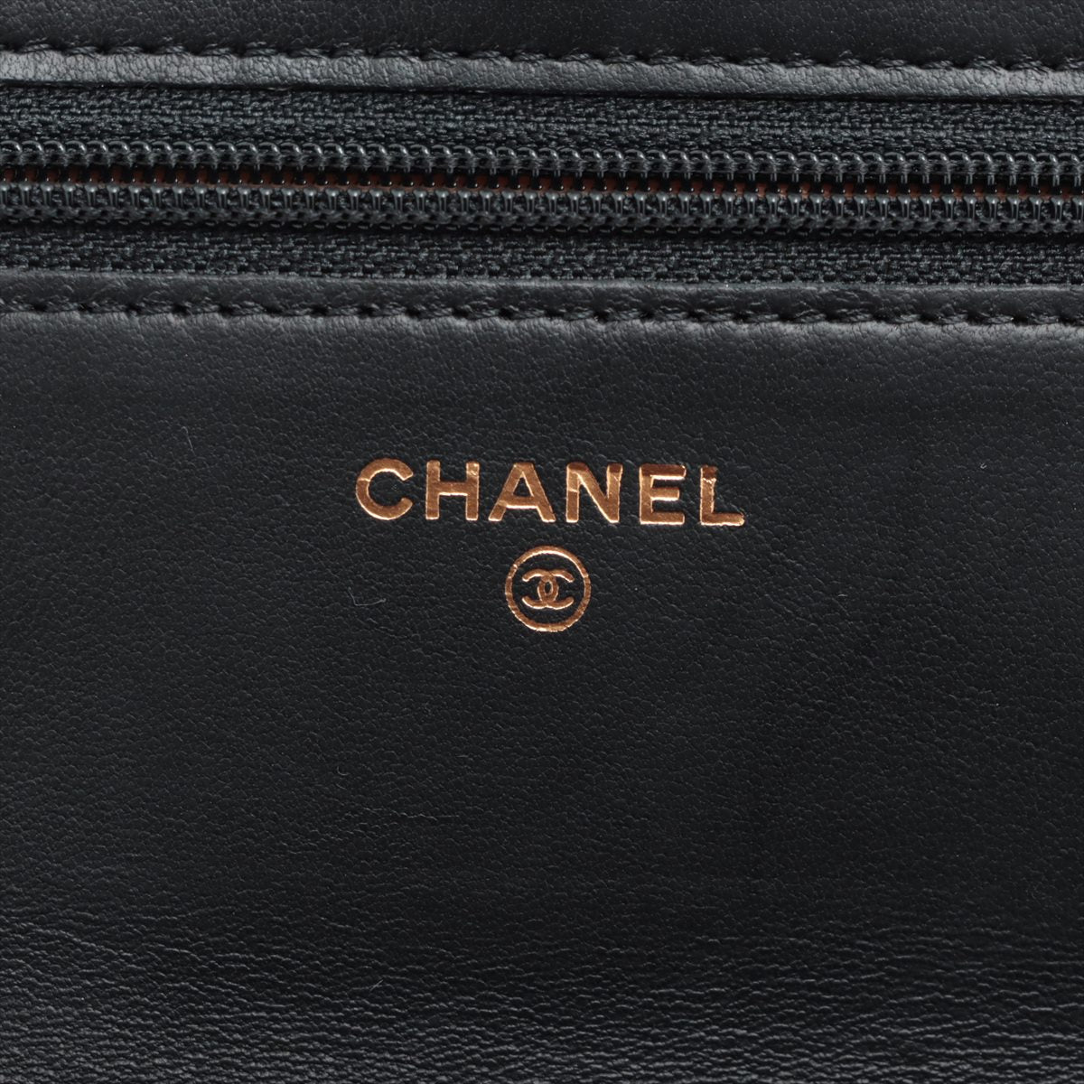 Chanel Camellia Black Wallet On Chain WOC