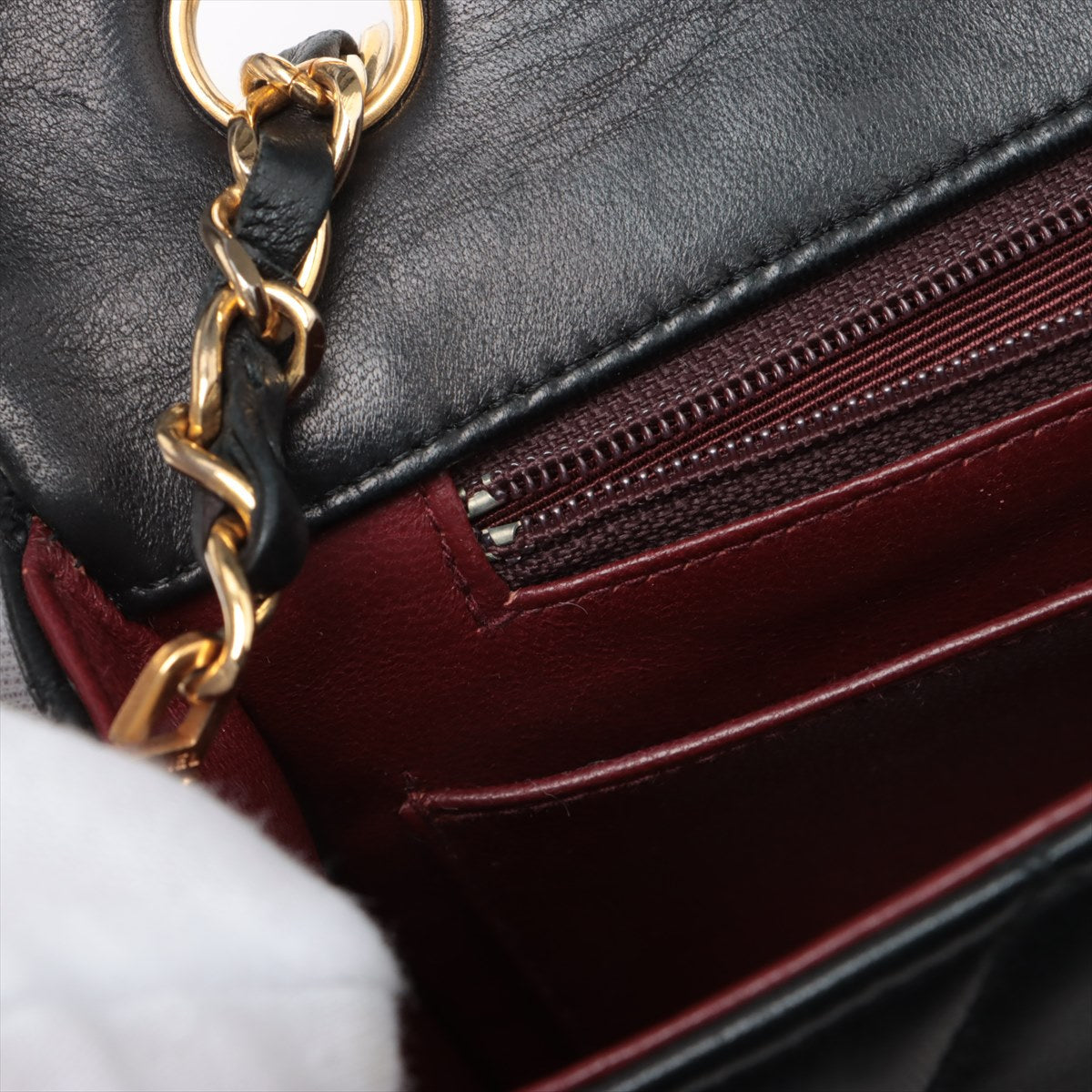 Chanel  Flap Lambskin Crossbody Black