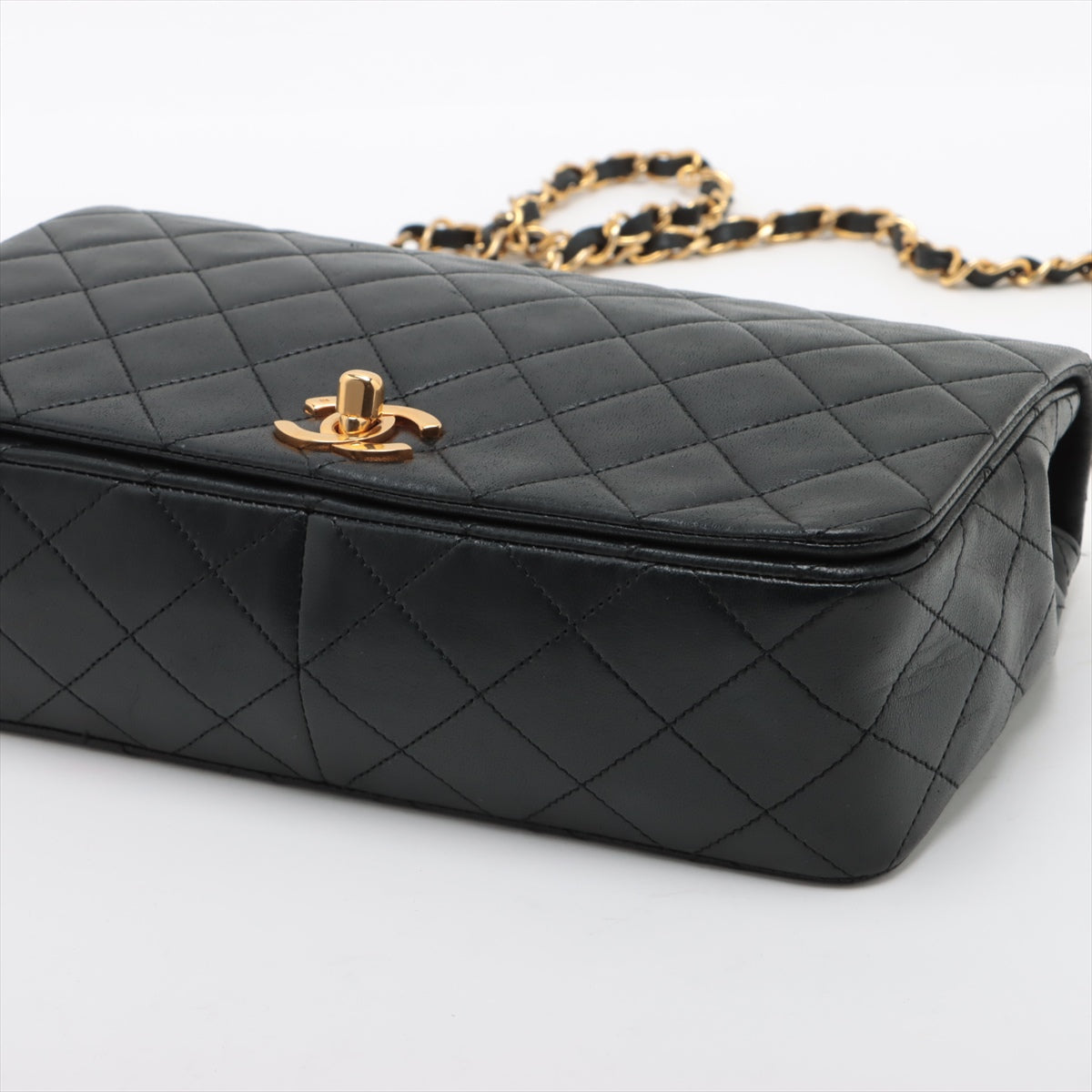 Chanel  Flap Lambskin Crossbody Black
